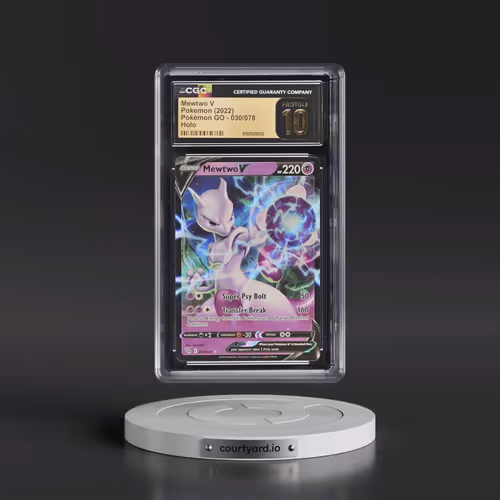 2022 Pokémon GO #030/078 Mewtwo V - Holo (CGC 10 PRISTINE)