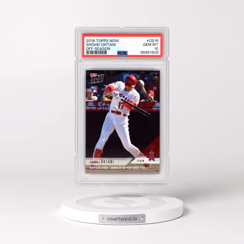 2018 Topps Now Off-Season #OS16 Shohei Ohtani (PSA 10 GEM MINT)
