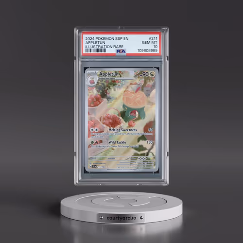 2024 Pokémon Ssp EN-Surging Sparks #211 Appletun - Illustration Rare (PSA 10 GEM MINT)