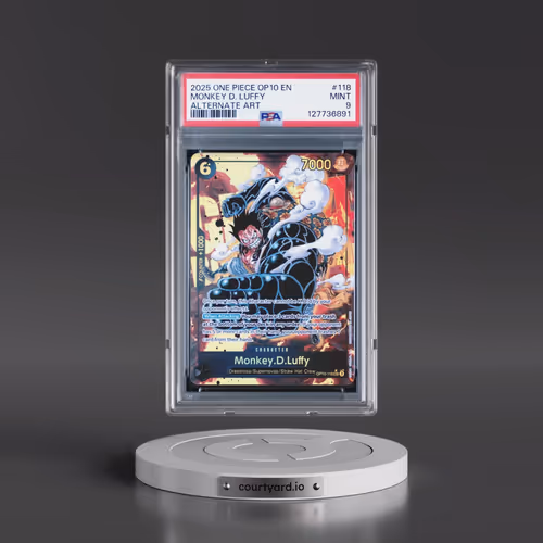 2025 One Piece OP10-Royal Blood #118 Monkey D. Luffy - Alternate Art (PSA 9 MINT)