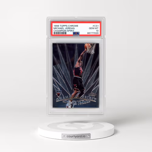 1998 Topps Chrome Champion Spirit #CS1 Michael Jordan (PSA 10 GEM MINT)