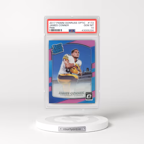 2017 Panini Donruss Optic #172 James Conner - Pink (PSA 10 GEM MINT)