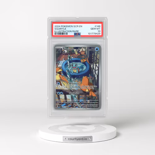 2024 Pokémon Scr EN-Stellar Crown #148 Squirtle - Illustration Rare (PSA 10 GEM MINT)