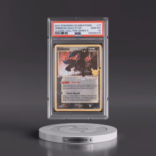 2021 Pokémon Celebrations Classic Collection #17 Umbreon-Gold Star (PSA 10 GEM MINT)