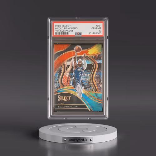 2023 Panini Select #231 Paolo Banchero - Tie-Dye Prizm (PSA 10 GEM MINT)