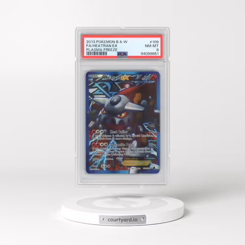 2013 Pokémon Black & White Plasma Freeze #109 Heatran EX - Holo Full Art (PSA 8 NM-MT)