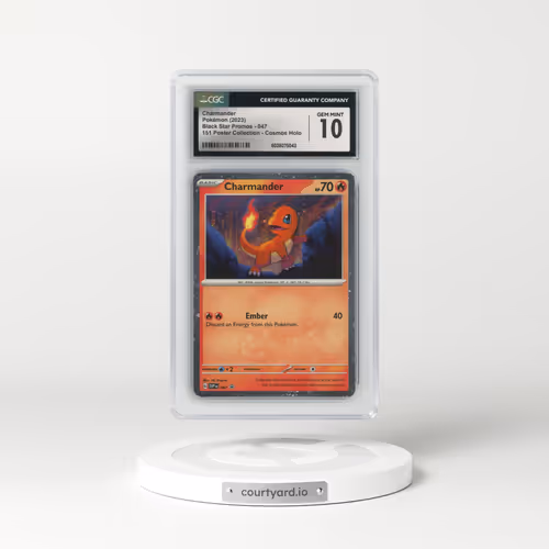 2023 Black Star Promos - Scarlet & Violet SVP EN #047 Charmander - Cosmos Holo (CGC 10 GEM MINT)