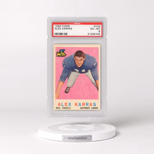 1959 Topps #103 Alex Karras (PSA 6 EX-MT)
