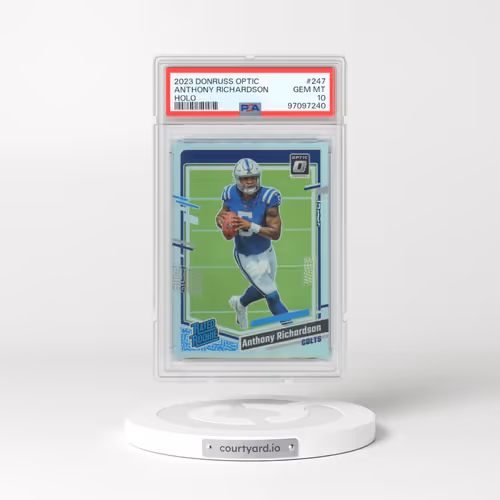2023 Panini Donruss Optic #247 Anthony Richardson - Holo (PSA 10 GEM MINT)
