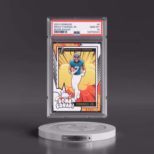2024 Panini Donruss Bomb Squad #6 Brian Thomas Jr. (PSA 10 GEM MINT)