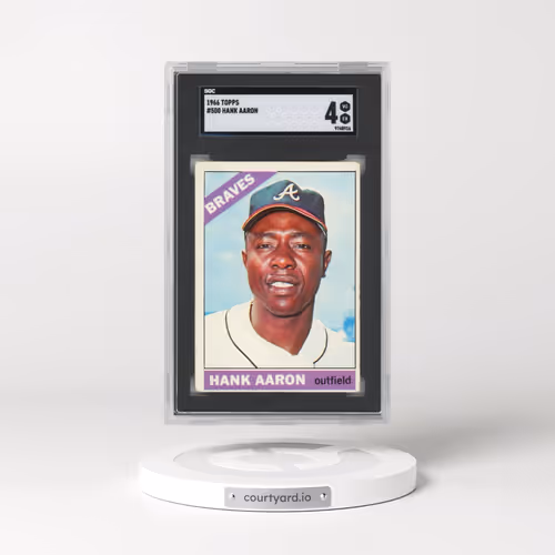 1966 Topps #500 Hank Aaron (SGC 4 VG-EX)