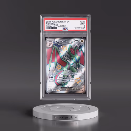 2024 Pokémon Paf EN-Paldean Fates #220 Noivern EX - Holo Shiny Ultra Rare (PSA 9 MINT)