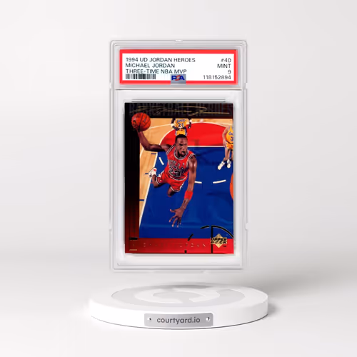 1994 Upper Deck Jordan Heroes #40 Michael Jordan - Three-Time NBA MVP (PSA 9 MINT)