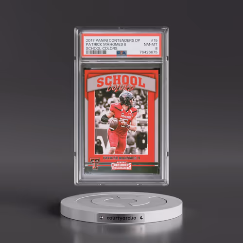 2017 Panini Contenders Draft Picks School Colors #15 Patrick Mahomes II (PSA 8 NM-MT)