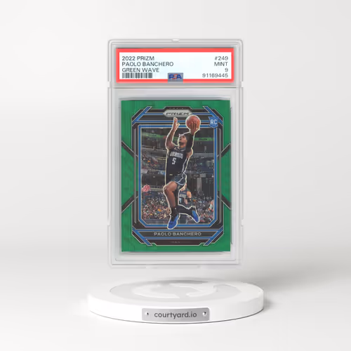 2022 Panini Prizm #249 Paolo Banchero - Green Wave (PSA 9 MINT)