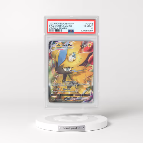 2023 Pokémon Sword and Shield Crown Zenith #GG42 Zeraora Vmax - Full Art (PSA 10 GEM MINT)