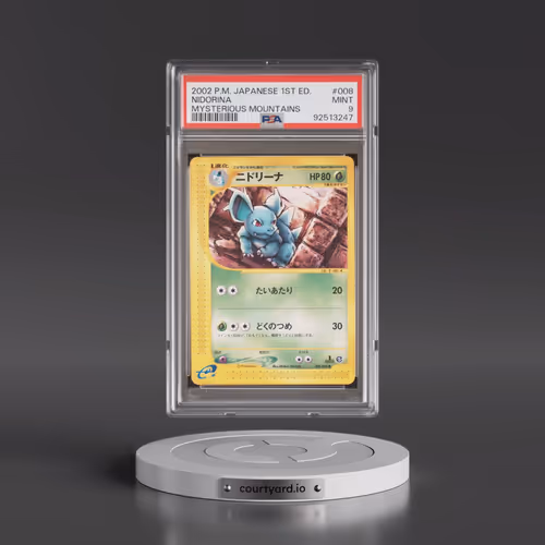 2002 Pokémon Mysterious Mountains #008 Nidorina - 1st Edition (PSA 9 MINT)