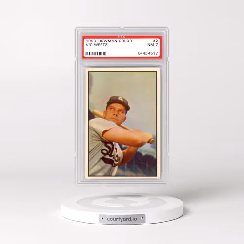 1953 Bowman Color #2 Vic Wertz (PSA 7 NM)