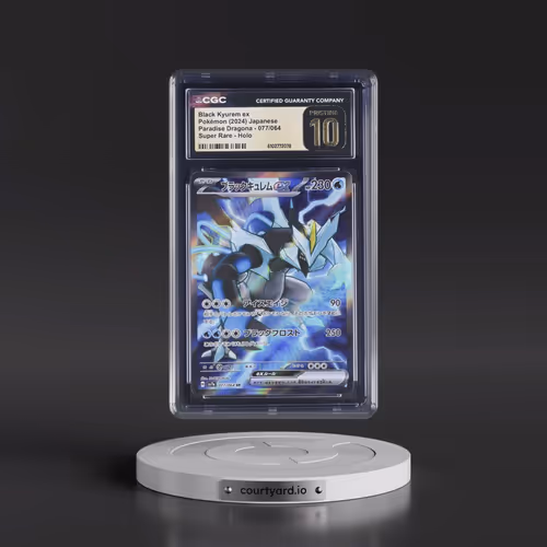 2024 Paradise Dragona - sv7a #077/064 Black Kyurem ex - Super Rare Holo (CGC 10 PRISTINE)