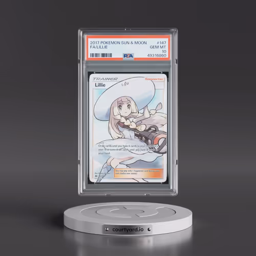 2017 Pokémon Sun & Moon #147 Lillie - Full Art (PSA 10 GEM MINT)