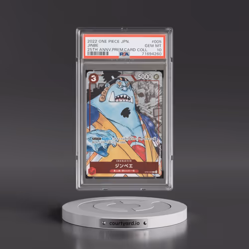 2022 One Piece Japanese 25th Anniversary Premium Card Collection #005 Jinbe (PSA 10 GEM MINT)