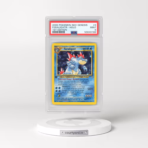 2000 Pokémon Neo Genesis #4 Feraligatr - 1st Edition Holo (PSA 9 MINT)