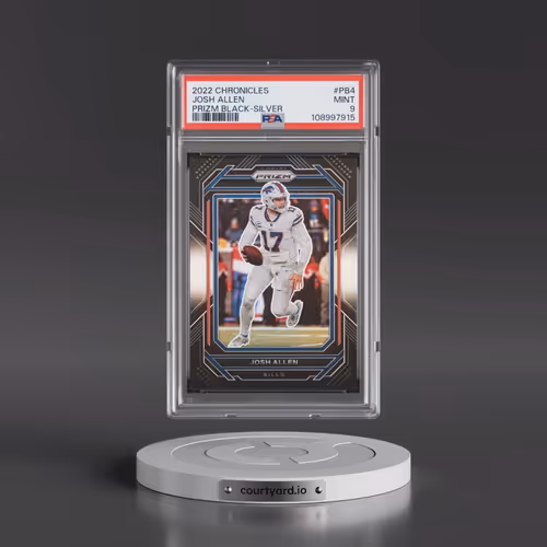2022 Panini Chronicles Prizm Black #PB4 Josh Allen - Silver (PSA 9 MINT)