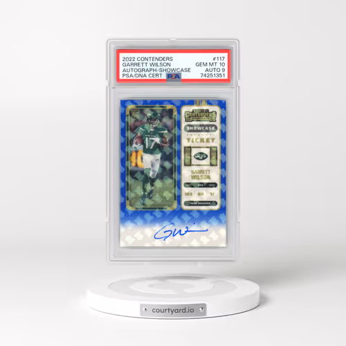 2022 Panini Contenders #117 Garrett Wilson - Autograph-Showcase (PSA 10 GEM MINT)