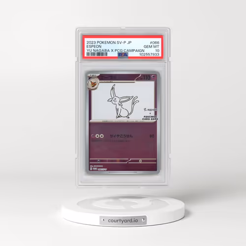 2023 Pokémon SV-P Promo #066 Espeon - YU Nagaba X Pokemon Card Game Campaign (PSA 10 GEM MINT)