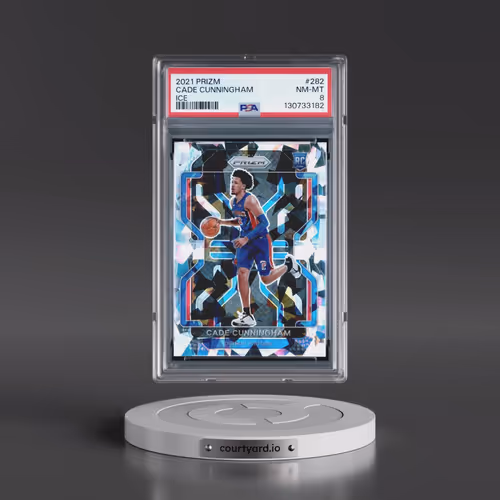 2021 Panini Prizm #282 Cade Cunningham - Ice (PSA 8 NM-MT)