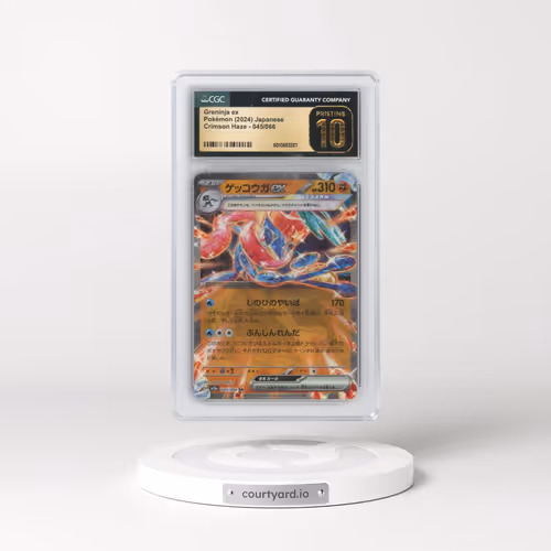 2024 Crimson Haze #045/066 Greninja ex - Holo (CGC 10 PRISTINE)
