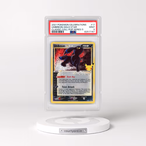2021 Pokémon Celebrations Classic Collection #17 Umbreon-Gold Star (PSA 9 MINT)