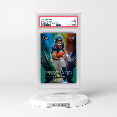 2023 Panini Prizm Prizmatic #6 CJ Stroud - Green Prizm (PSA 9 MINT)
