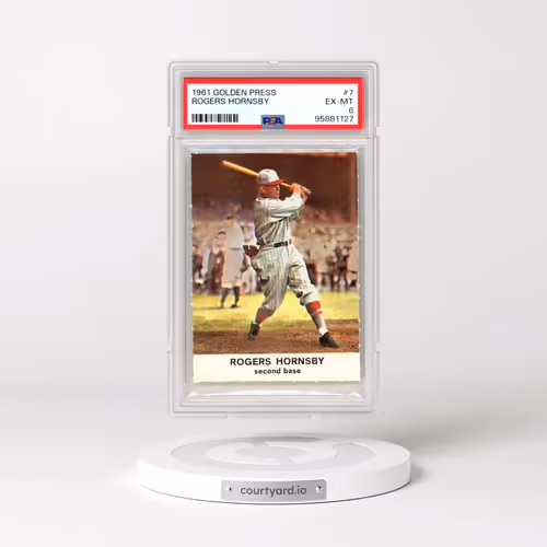 1961 Golden Press #7 Rogers Hornsby (PSA 6 EX-MT)