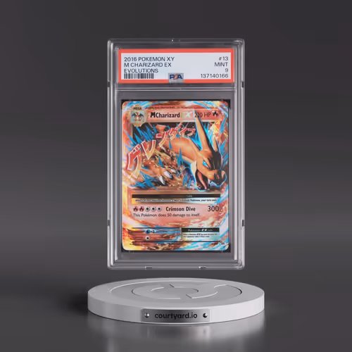 2016 Pokémon XY Evolutions #13 M Charizard EX - Holo (PSA 9 MINT)