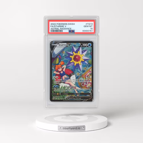 2022 Pokémon Sword & Shield Astral Radiance #TG13 Starmie V - Holo Full Art (PSA 10 GEM MINT)