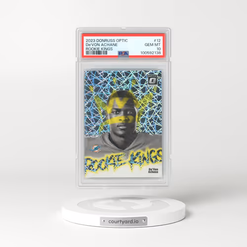 2023 Panini Donruss Optic Rookie Kings #12 DE'Von Achane (PSA 10 GEM MINT)