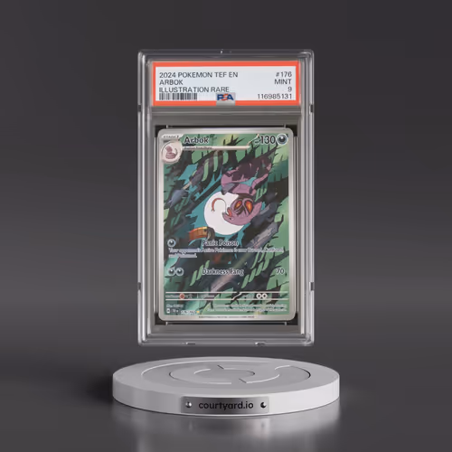 2024 Pokémon Tef EN-Temporal Forces #176 Arbok - Illustration Rare (PSA 9 MINT)