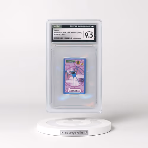 2004 Kakumen Retsuden Advance (Blue w/ Gold Foil Back) - Japanese #063 Zubat (CGC 9.5 MINT+)