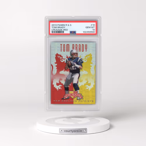 2013 Panini Rookies & Stars Crusade #10 Tom Brady - Red (PSA 10 GEM MINT)