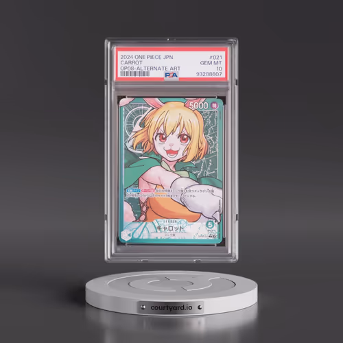 2024 One Piece Japanese OP08-Two Legends #021 Carrot - Alternate Art (PSA 10 GEM MINT)