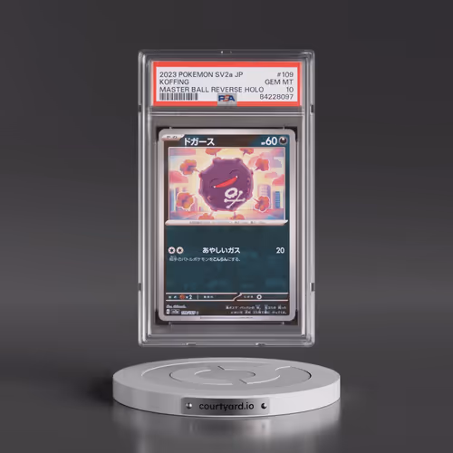 2023 Pokémon Sv2a-Pokémon 151 #109 Koffing - Reverse Holo Master Ball (PSA 10 GEM MINT)