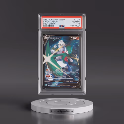 2022 Pokémon Sword & Shield Lost Origin #TG19 Gallade V - Holo Full Art (PSA 10 GEM MINT)