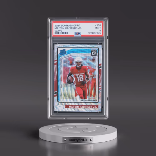 2024 Panini Donruss Optic #276 Marvin Harrison Jr. - Wave (PSA 9 MINT)