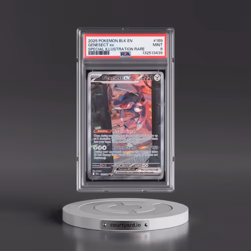 2025 Pokémon Blk EN-Black Bolt #169 Genesect EX - Holo Special Illustration Rare (PSA 9 MINT)