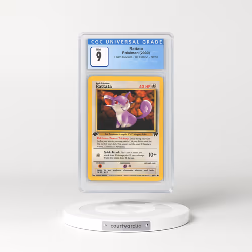 2000 Team Rocket #66 Rattata - 1st Edition (CGC 9 MINT)