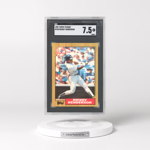 1987 Topps Tiffany #735 Rickey Henderson (SGC 7.5 NM+)