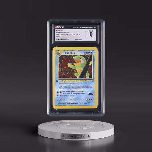 2001 Pokémon Neo Discovery #8 Politoed - 1st Edition Holo (CGC 9 MINT)