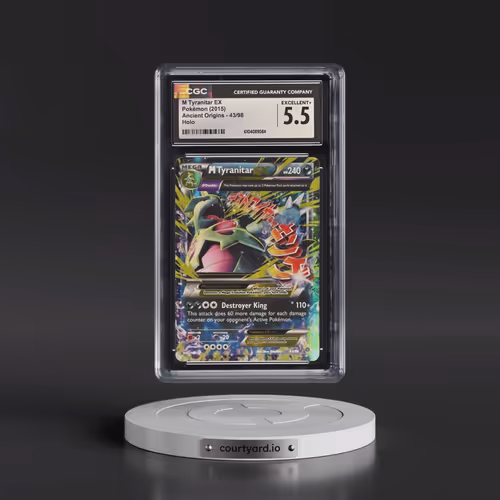 2015 Ancient Origins #43/98 M Tyranitar EX - Holo (CGC 5.5 EX+)