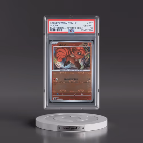 2023 Pokémon Sv2a-Pokemon 151 #037 Vulpix - Reverse Holo Master Ball (PSA 10 GEM MINT)